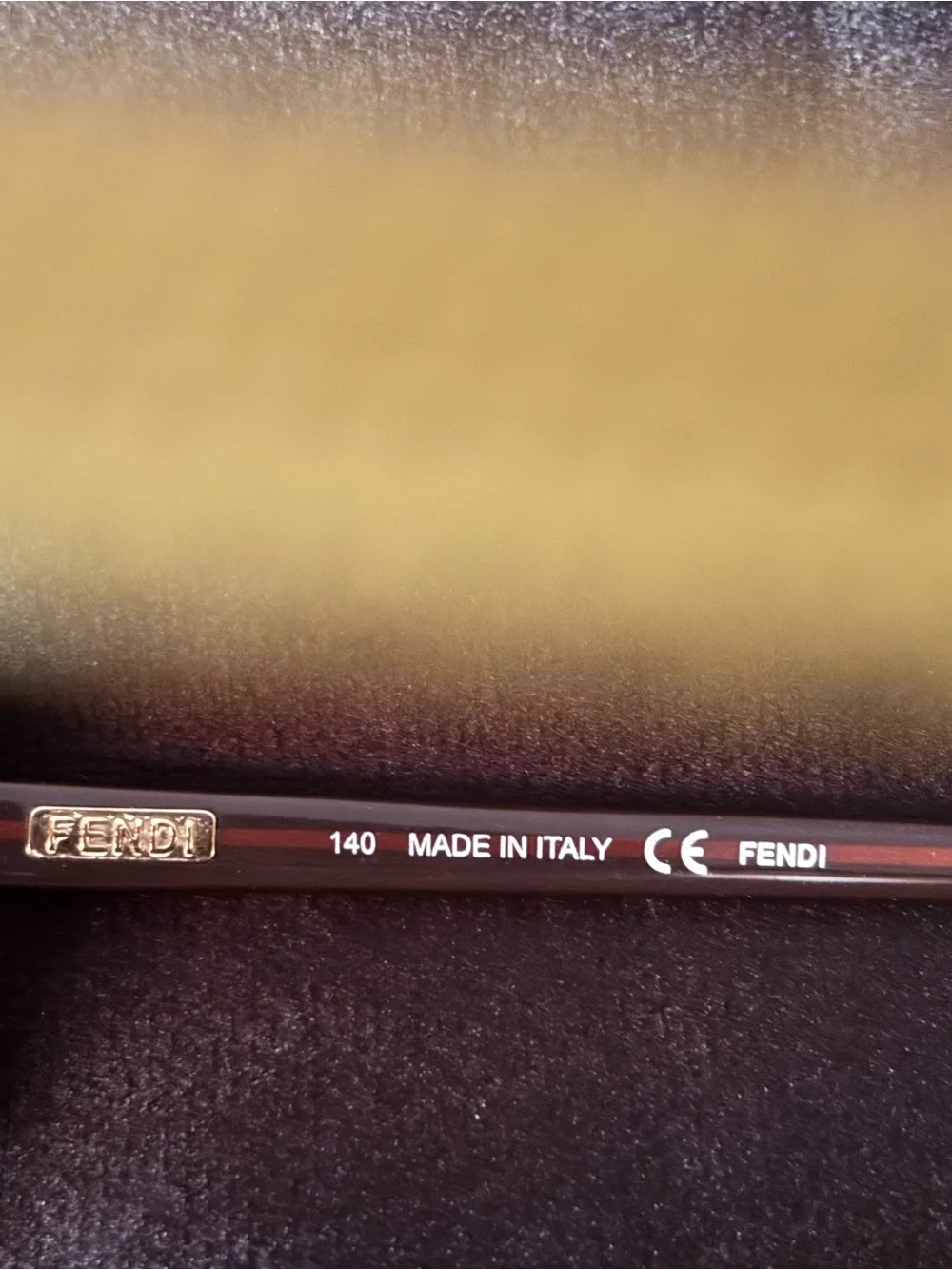 Fendi Brown Patterned Frame Sunglasses
